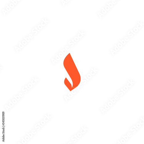 letter V flame logo