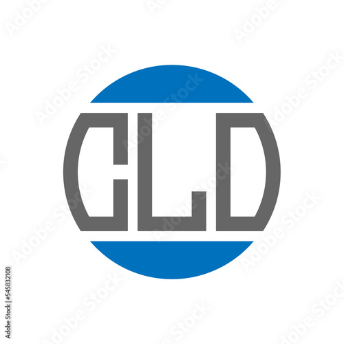 CLO letter logo design on white background. CLO creative initials circle logo concept. CLO letter design.