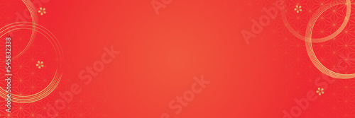 水引と麻の葉文様の水引と麻の葉文様のシンプル和柄背景シンプル和柄背景