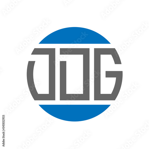 DDG letter logo design on white background. DDG creative initials circle logo concept. DDG letter design. photo