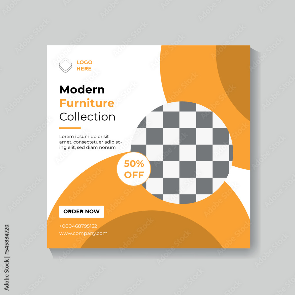 Modern social media post design template Modern social media post design template