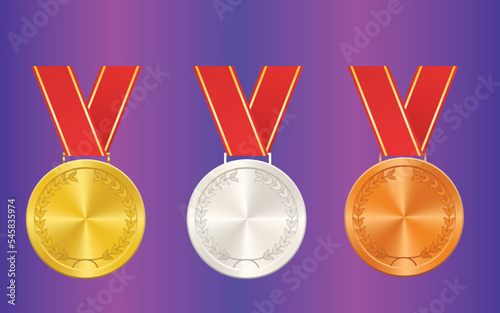 Award Medal, Gold Medal, Silver Medal, Bronze Medal