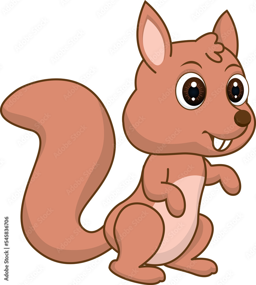 Cute squirrel cartoon vector illustration Cute squirrel cartoon vector illustration