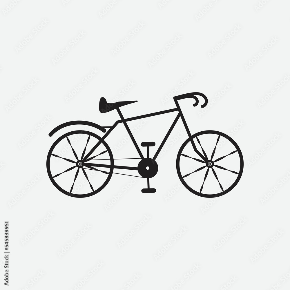 Bicycle icon vector isolated on white background Bicycle icon vector isolated on white background