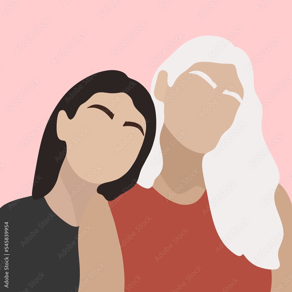 Silhouettes of girls.Cute minimalist girls.LGBT family. Same sex family.Retro style girls.Girls in the background.Template with girls.Protecting LGBT people.Happy family Silhouettes of girls.Cute minimalist girls.LGBT family. Same sex family.Retro style girls.Girls in the background.Template with girls.Protecting LGBT people.Happy family