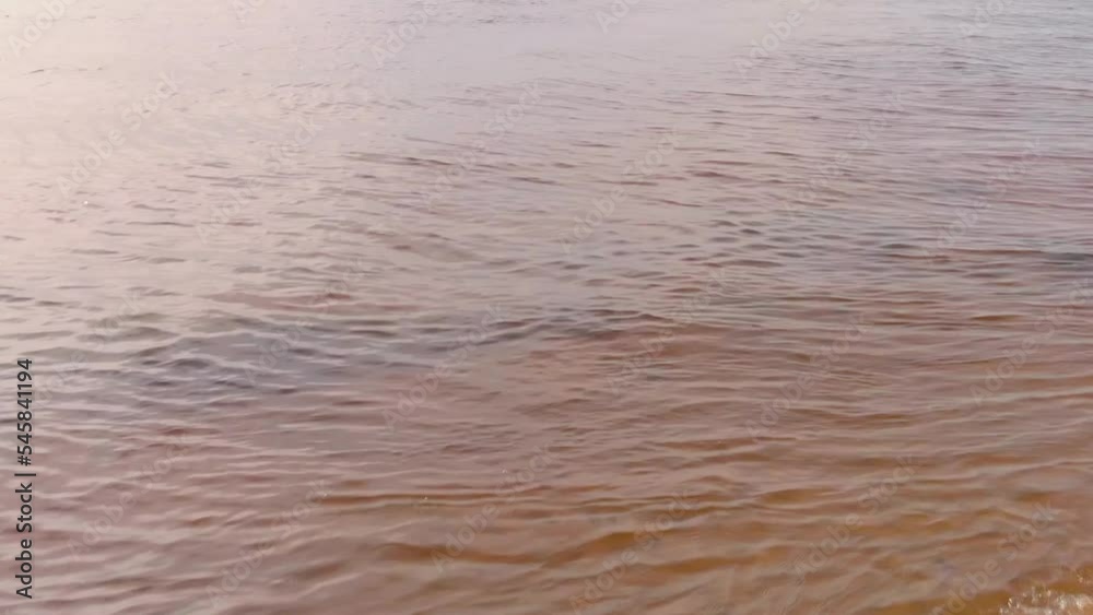 From Magical Sandy Beach Going Into Clear Calm Water With Smooth Waves, Baltic From Magical Sandy Beach Going Into Clear Calm Water With Smooth Waves, Baltic