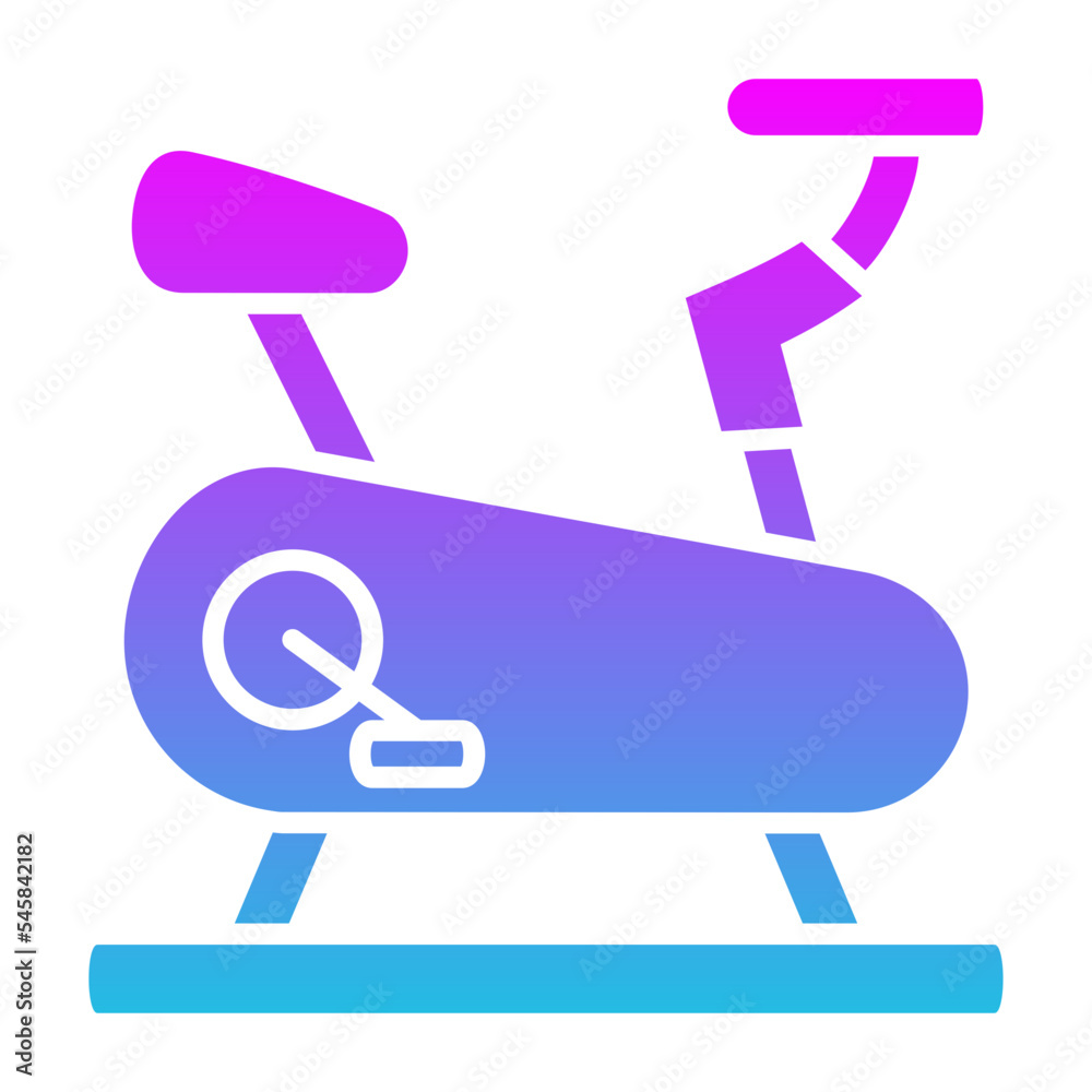 Gym Bike Glyph Gradient Icon Gym Bike Glyph Gradient Icon