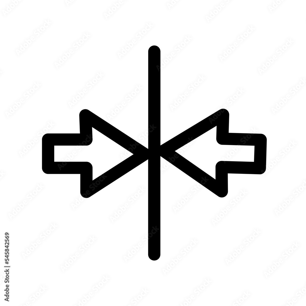 Fototapeta premium Arrow Compress Zip Icon