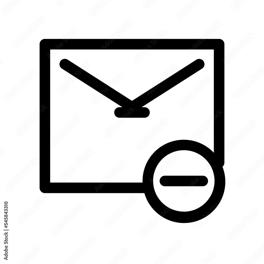 Block Email Mail Message Unsubscribe Icon Block Email Mail Message Unsubscribe Icon