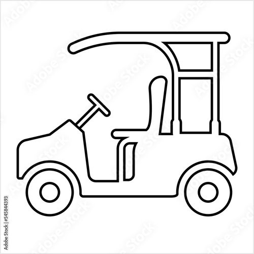 Golf Cart Icon, Sport Cart, Golf Car Icon