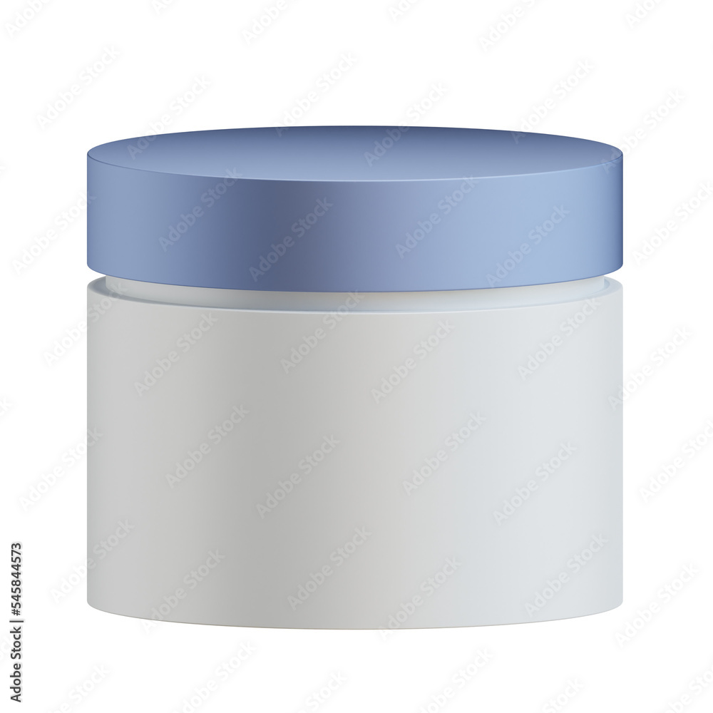 White Cosmetics Container 3d White Cosmetics Container 3d
