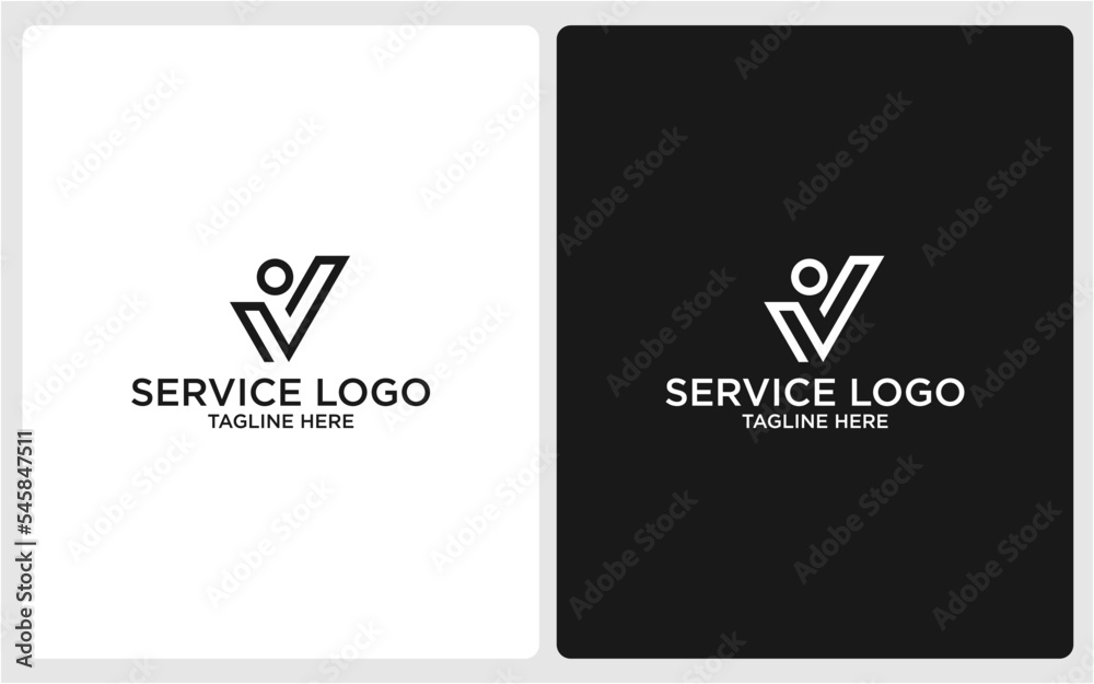 SERVICE LOGO DESIGN MINIMALIST SIMPLE