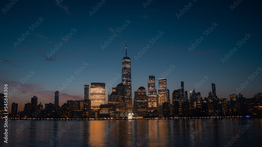 Downtown NYC sunrise