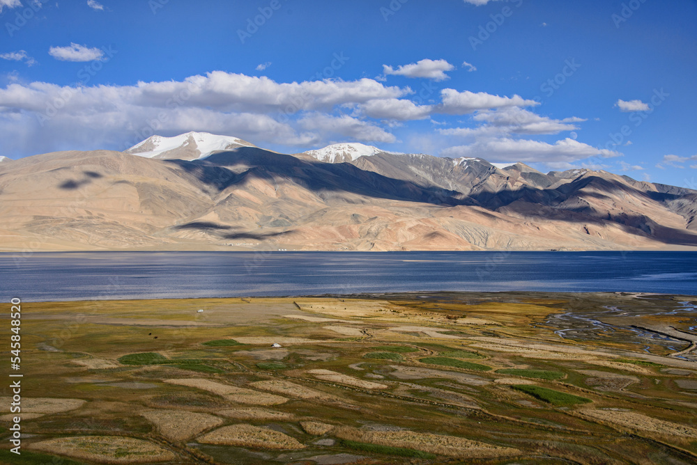 Tso Moriri Lake, Korzok village, Ladakh, India.