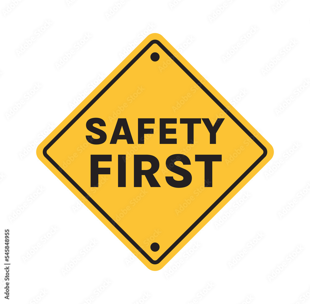 Safety first signboard and first sign, work, safety, caution work hazards, dangel surveillance flat vector illustration.
Safety first signboard and first sign, work, safety, caution work hazards, dangel surveillance flat vector illustration.