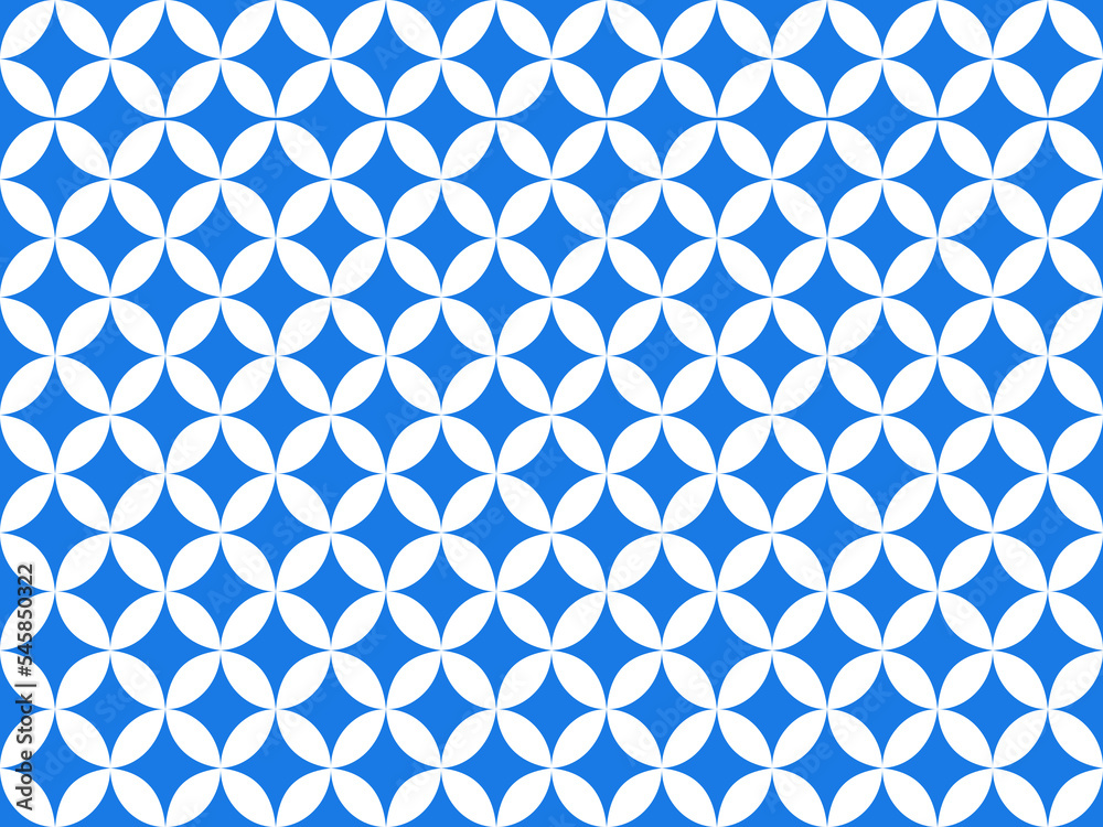 Seamless geometric ornamental pattern on blue background. Seamless geometric ornamental pattern on blue background.