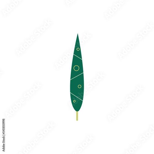 Сhristmas trees, vector, simple flat illustration, cute, minimalism, green