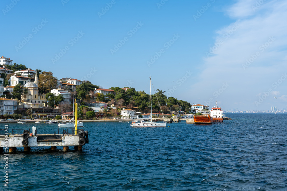 Heybeliada island . Istanbul. Turkey. 11 12 2022. Heybeliada or Heybeli Ada is the second largest of the Prince Islands in the Sea of Marmara, near City. Turjkish name: Adalar.