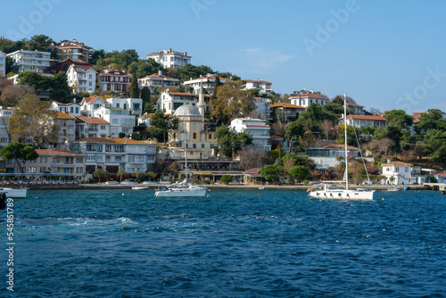 Heybeliada island . Istanbul. Turkey. 11 12 2022. Heybeliada or Heybeli Ada is the second largest of the Prince Islands in the Sea of Marmara, near City. Turjkish name: Adalar. photo