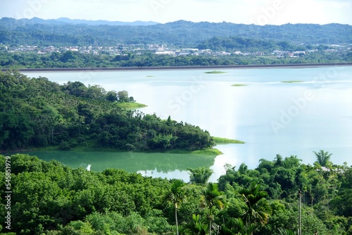 台湾　阿里山の山々の風景
