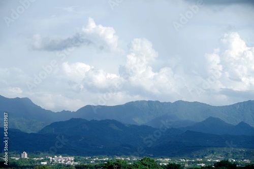 台湾 阿里山の山々の風景 