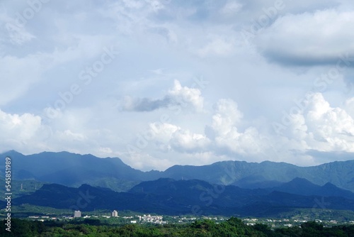 台湾 阿里山の山々の風景 