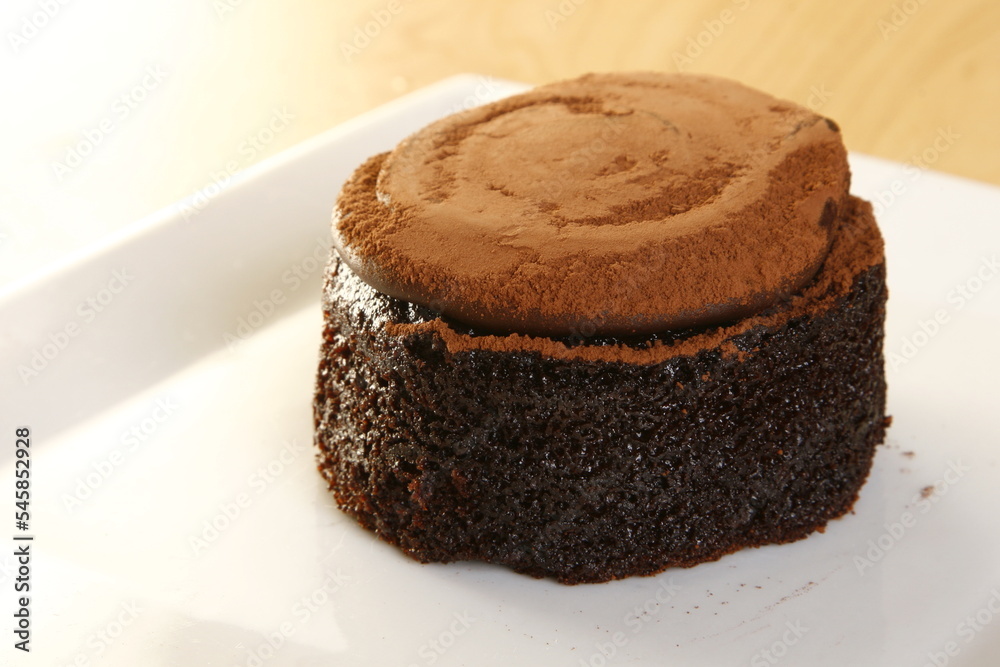 Moist chocolate cake with cocoa powder for dessert Moist chocolate cake with cocoa powder for dessert