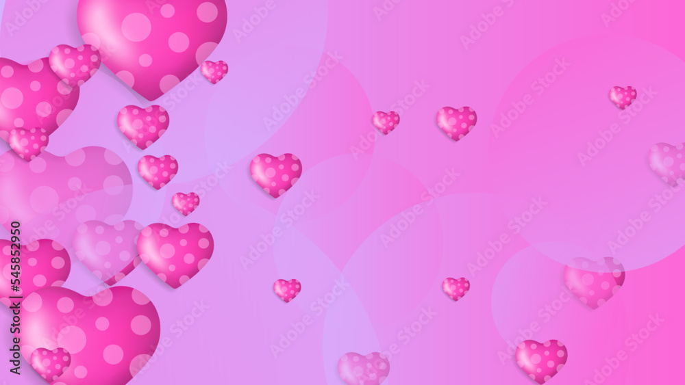 Red, pink and white Valentine christmas new year 3d design background with love heart shaped balloon. Vector illustration, greeting banner, card, wallpaper, flyer, poster, brochure, wedding invitation Red, pink and white Valentine christmas new year 3d design background with love heart shaped balloon. Vector illustration, greeting banner, card, wallpaper, flyer, poster, brochure, wedding invitation