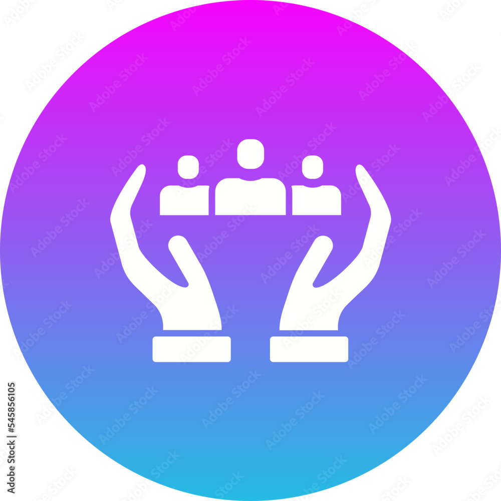 Awareness Gradient Circle Glyph Inverted Icon Awareness Gradient Circle Glyph Inverted Icon
