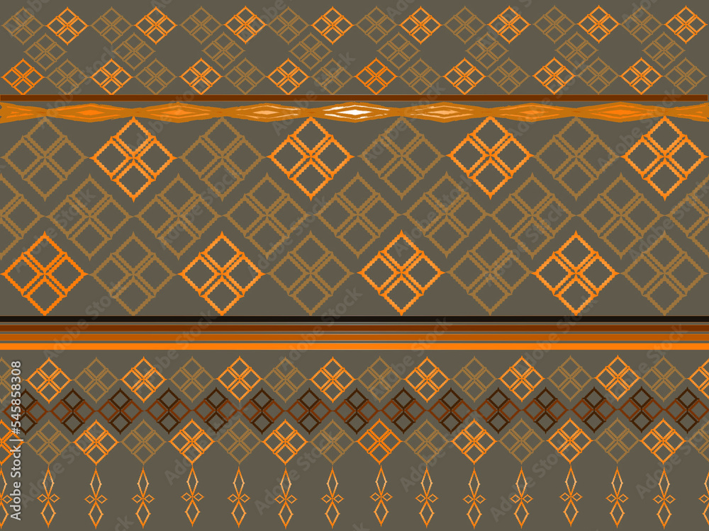 seamless ancient Thai pattern tribal print background texture, Art seamless pattern. Color - brown, gray. Vector geometric background. Ethnic print. Boho. Traditional ornament. seamless ancient Thai pattern tribal print background texture, Art seamless pattern. Color - brown, gray. Vector geometric background. Ethnic print. Boho. Traditional ornament.