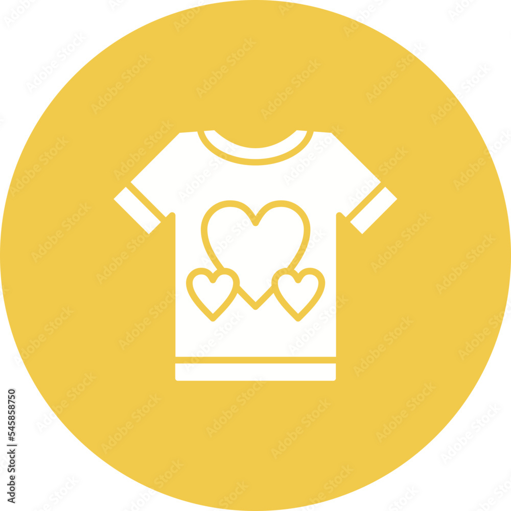 Tshirt Multicolor Circle Glyph Inverted Icon Tshirt Multicolor Circle Glyph Inverted Icon