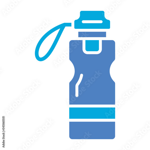 Bottle Glyph Two Color Icon