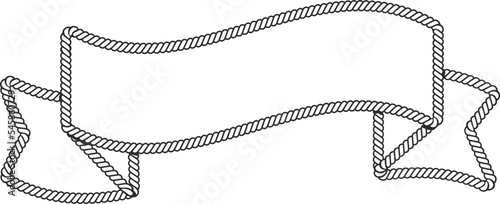 rope border circle pattern frame vector illustration.