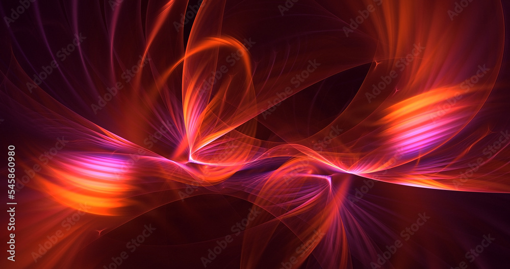Naklejka premium 3D rendering abstract colorful fractal light background