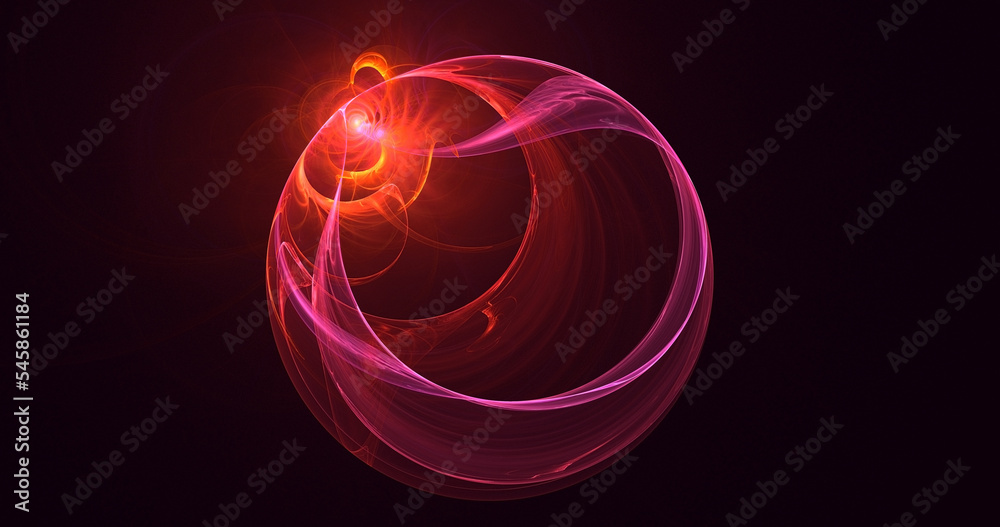 3D rendering abstract round light background 3D rendering abstract round light background