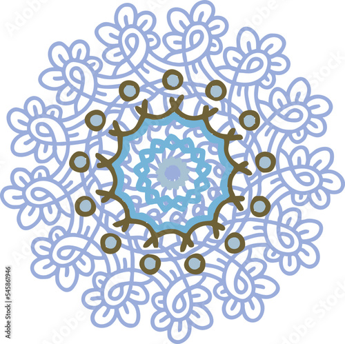 Winter openwork decorative snowflakes.
