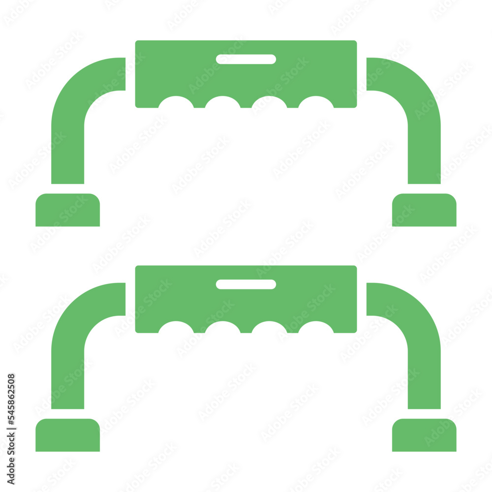 Push Up Bars Multicolor Glyph Icon Push Up Bars Multicolor Glyph Icon