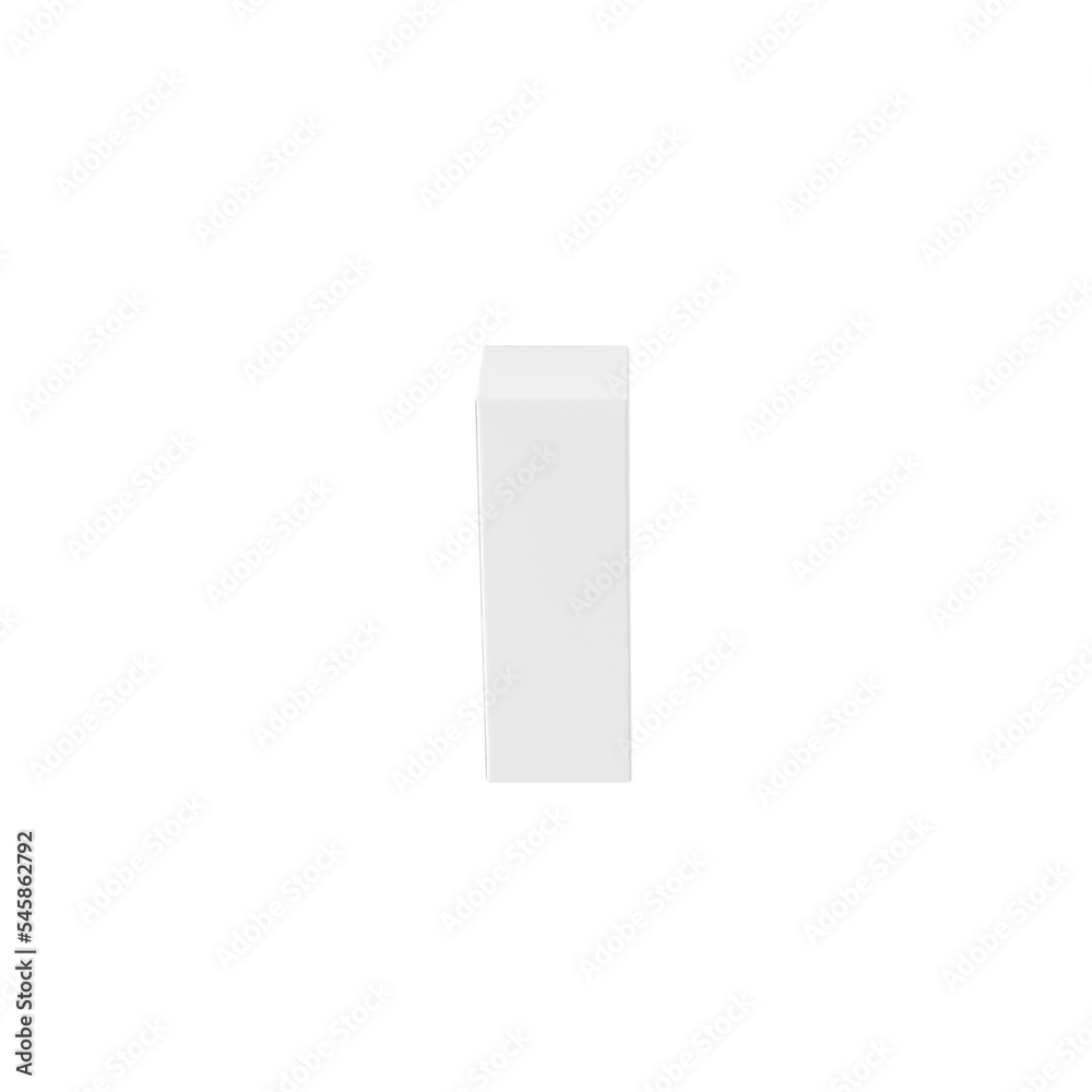 White box mockup cutout, Png file. White box mockup cutout, Png file.