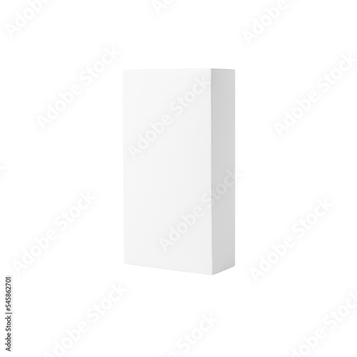 White box mockup cutout, Png file. © Touchr