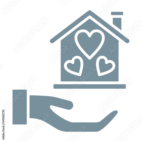 Homeless Multicolor Glyph Icon