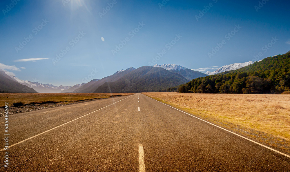 Mount Cook New Zealand for holidays with beautiful panorama. Mount Cook New Zealand for holidays with beautiful panorama.