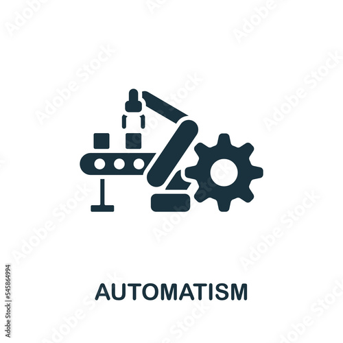 Automatism icon. Monochrome simple Human Productivity icon for templates, web design and infographics