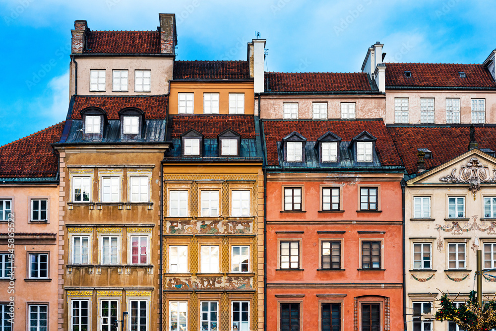 Fototapeta premium Old Market Square in Warsaw, Poland