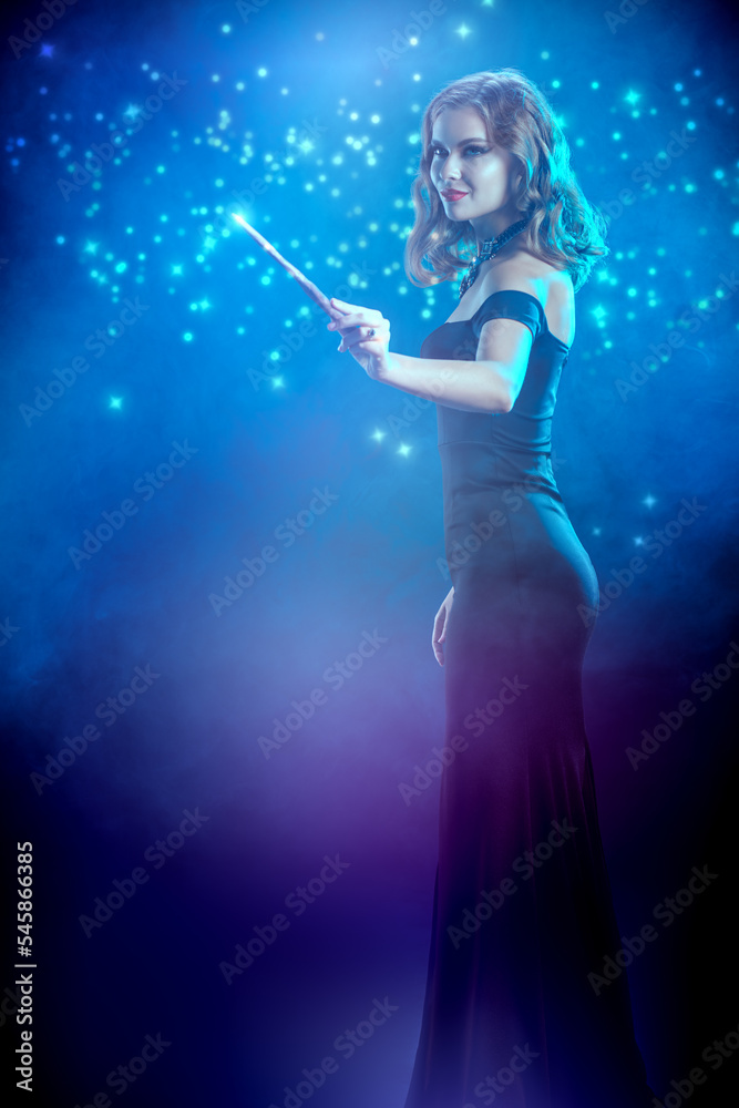 sorceress with wand