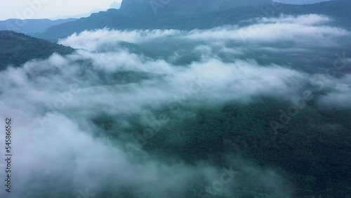 clouds over the mountains