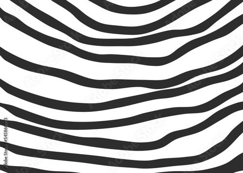 Abstract background with wavy and curly lines pattern. Zebra skin pattern