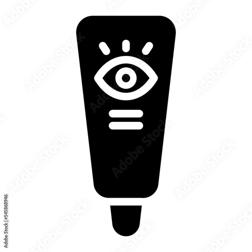 eye cream glyph icon