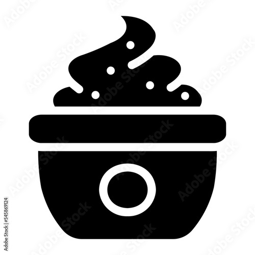 body scrub glyph icon