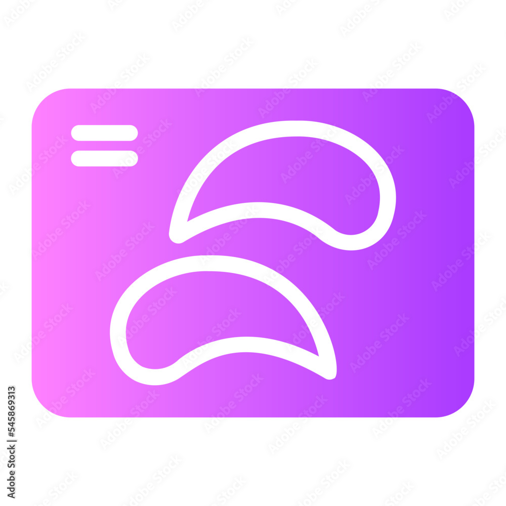 eye mask gradient icon eye mask gradient icon