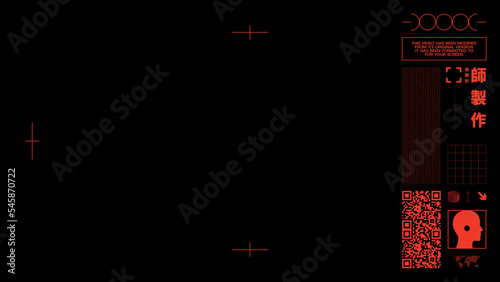 Cinematic effect asset screen, boutique overlay tape interface volumes